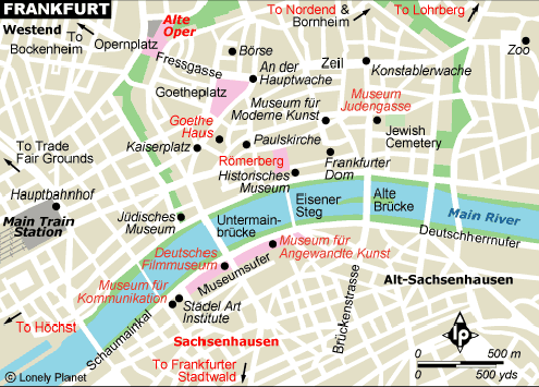Mapa de frankfurt