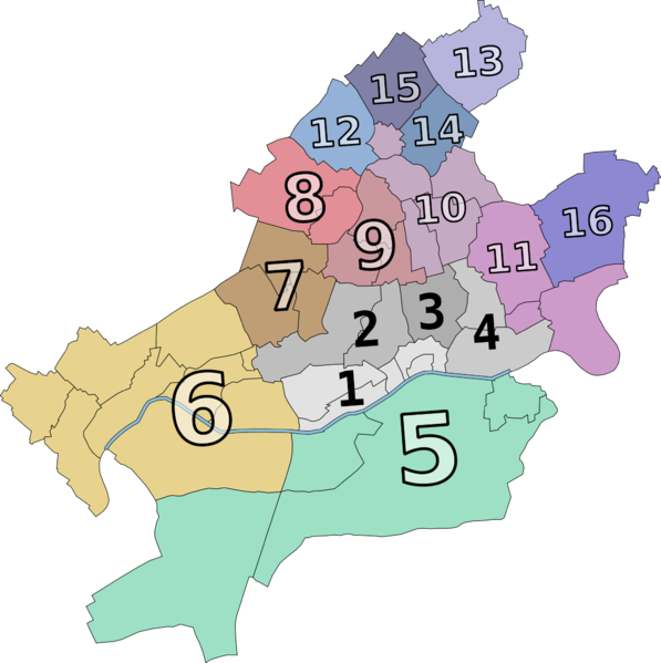 Ortsbezirke area districts of frankfurt