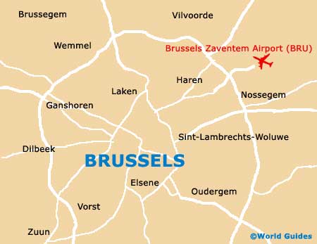 Brussels country map.
