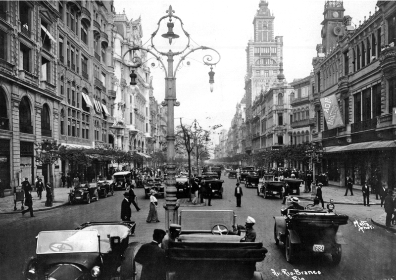 Le avenue Riviere de Branco en le anos 1930