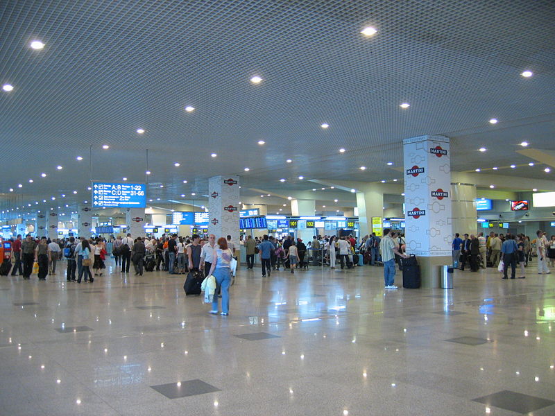 Aspect parcial de le International Aeroporte de Moskva