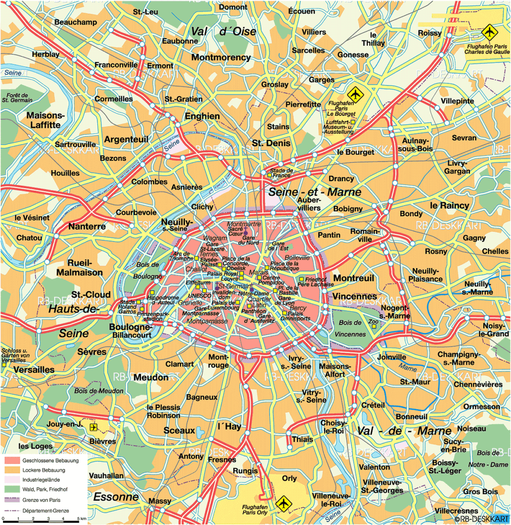 Map de Paris
