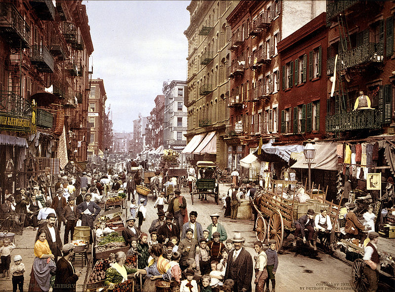 Mulberry Street, en Manhattan, ca. 1900