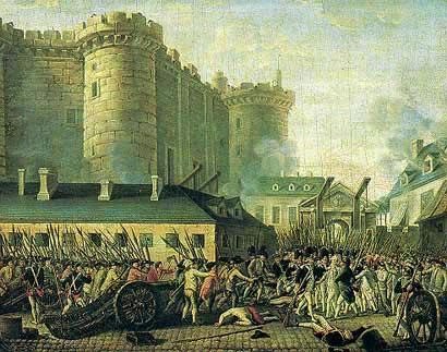 Toma de le Bastille en 1789