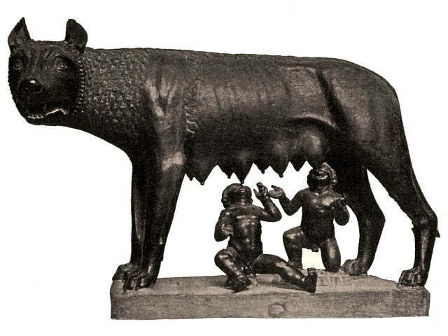 Romulo et Remo Con le loba