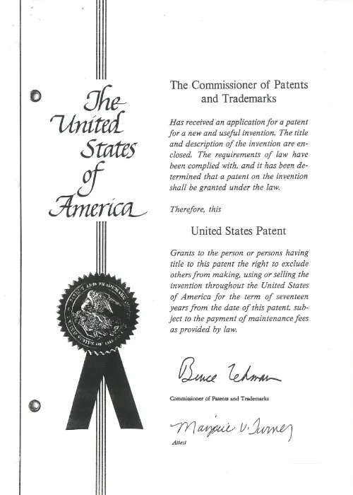 Portada Patent USA